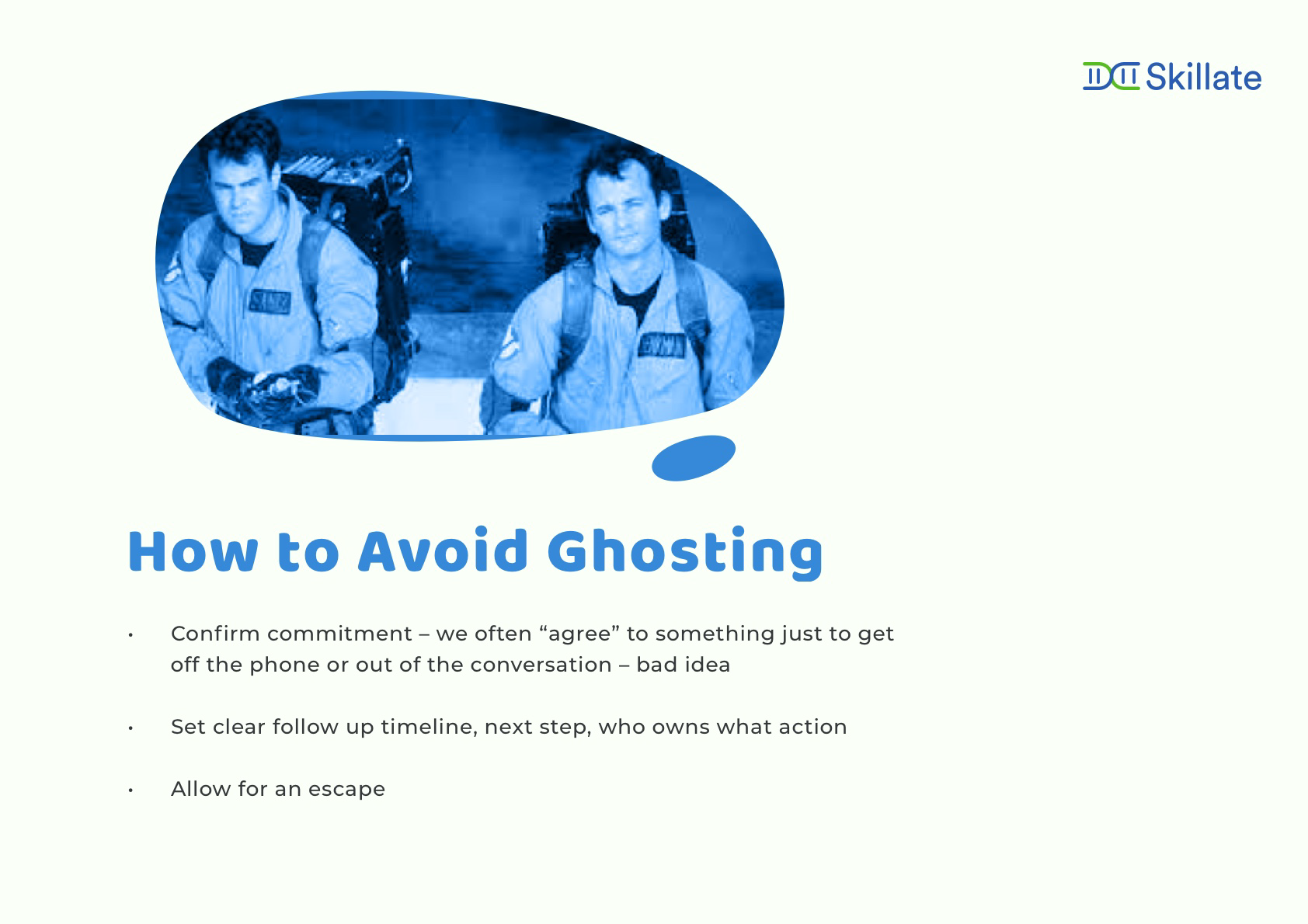 tips to avoid ghosting